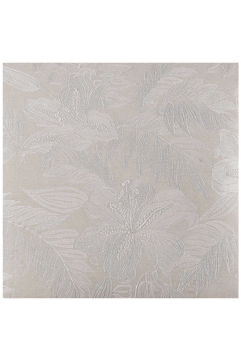 Island Estate Floral Embroidered Accent Pillow, Alternate, color, NATURAL