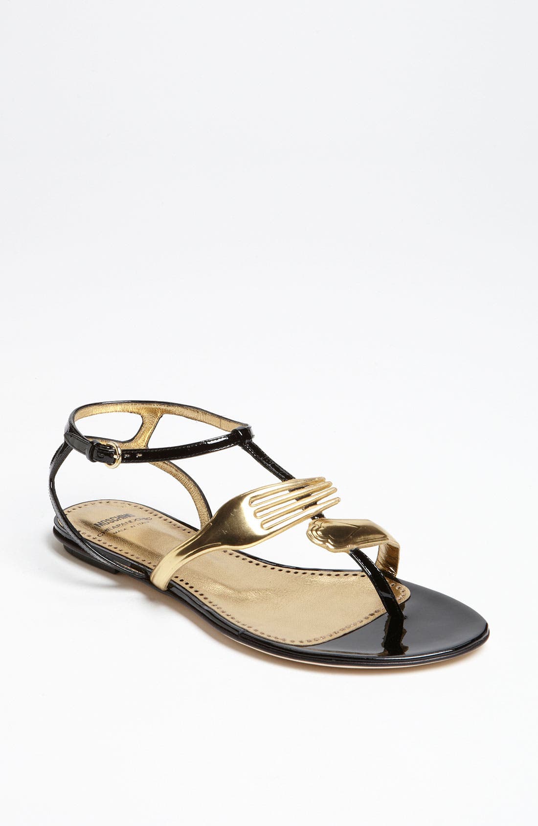 Cheap & Chic 'Utensil' Sandal, Main, color, BLACK/ GOLD