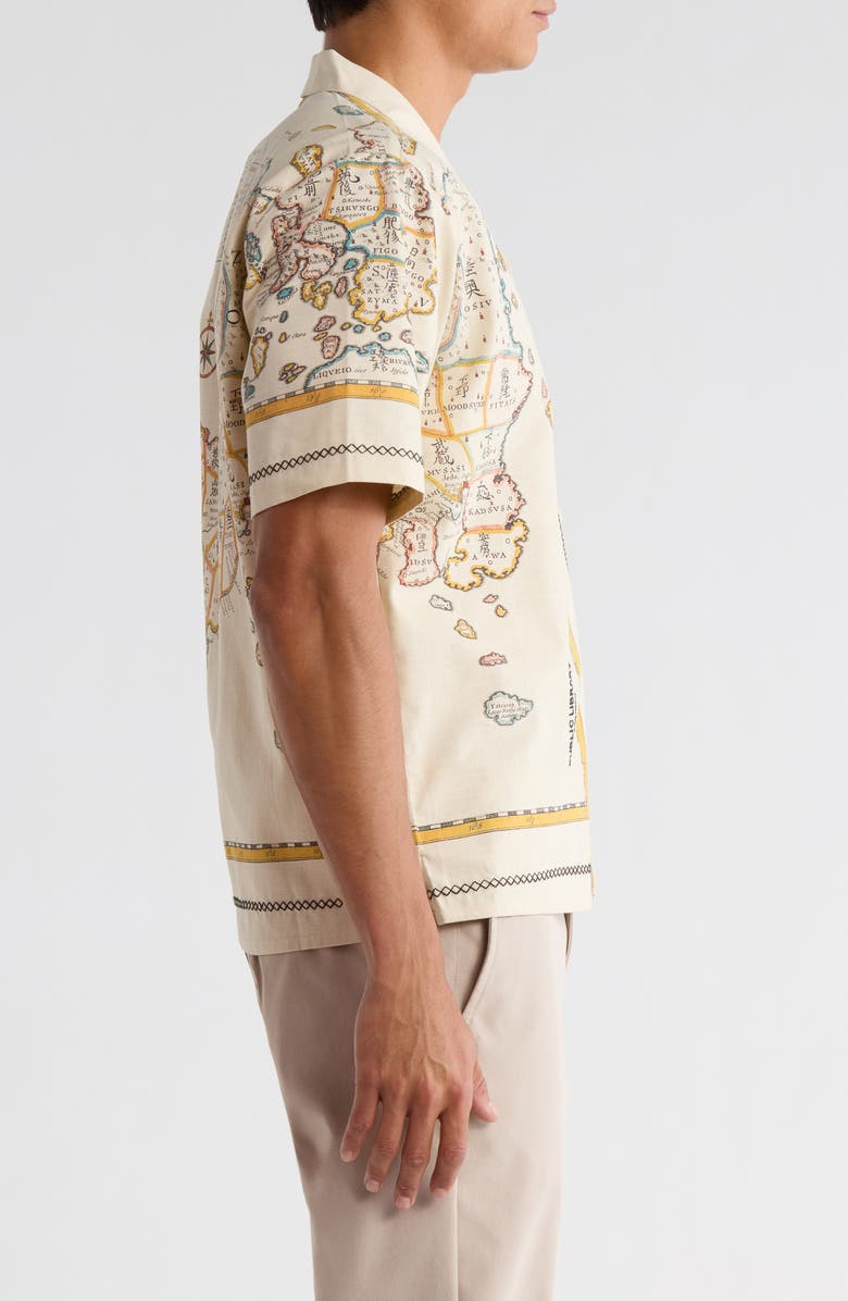 Percival Ex Libris Camp Shirt, Alternate, color, Ecru