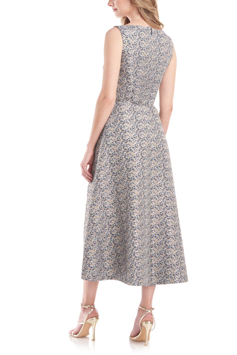 Marlena Midi Cocktail Dress, Alternate, color, FRENCH GREY/ GOLD