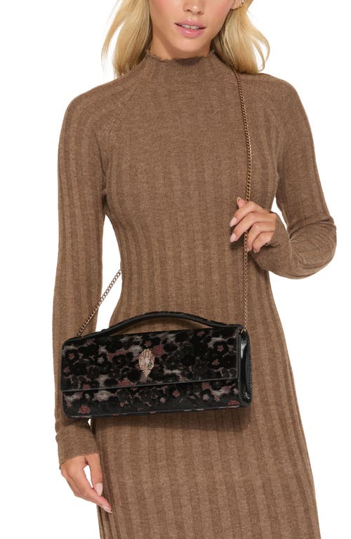 Kurt Geiger London Long Bond Fabric Top Handle Bag In Burgundy
