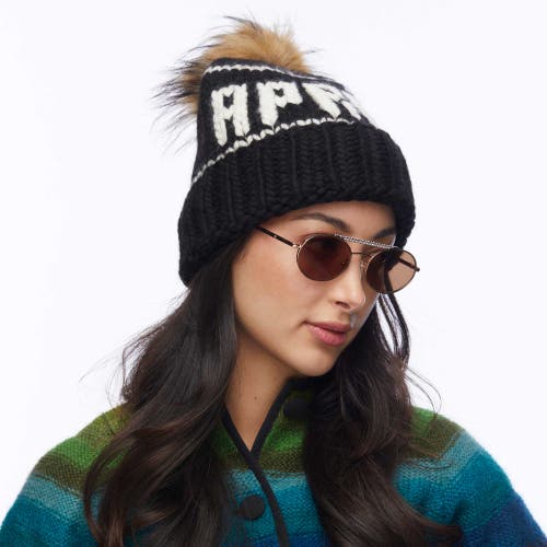 Lele Sadoughi Blacklist Apres Beanie In Black