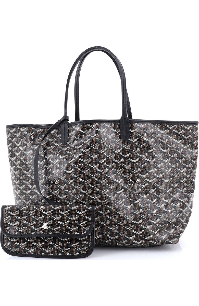 Pre-Owned Goyard Saint Louis Tote Coated Canvas PM, Alternate, color, Black
