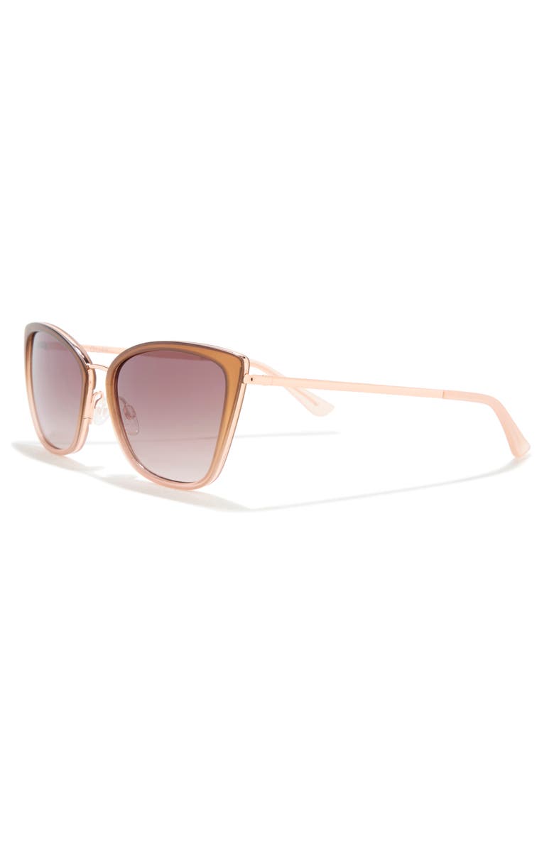 QUAY Clickbait 53mm Cat Eye Sunglasses, Alternate, color, 