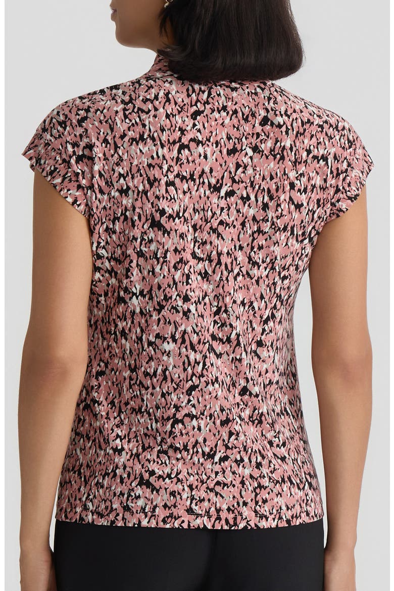 Abstract Print Funnel Neck Knit Top, Alternate, color, TEAROSE MULTI