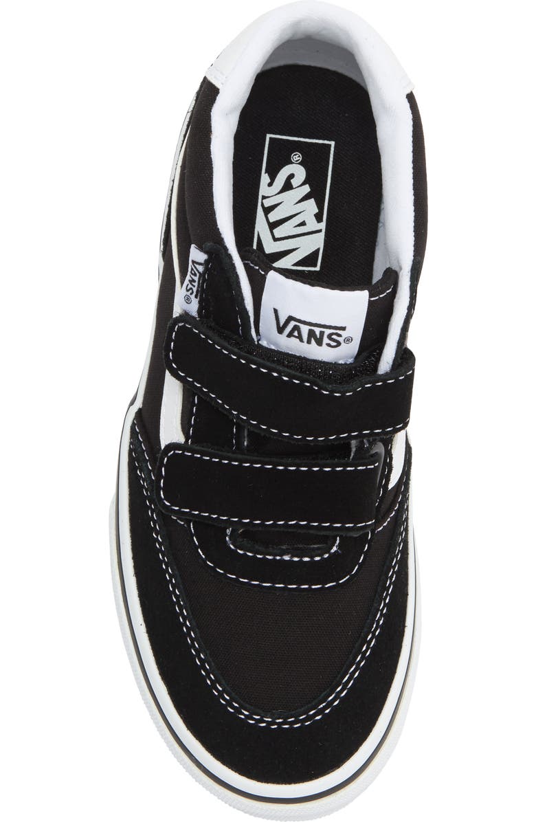 Vans Kids' Brooklyn Mid Top Sneaker, Alternate, color, Suede/Canvas Black/White
