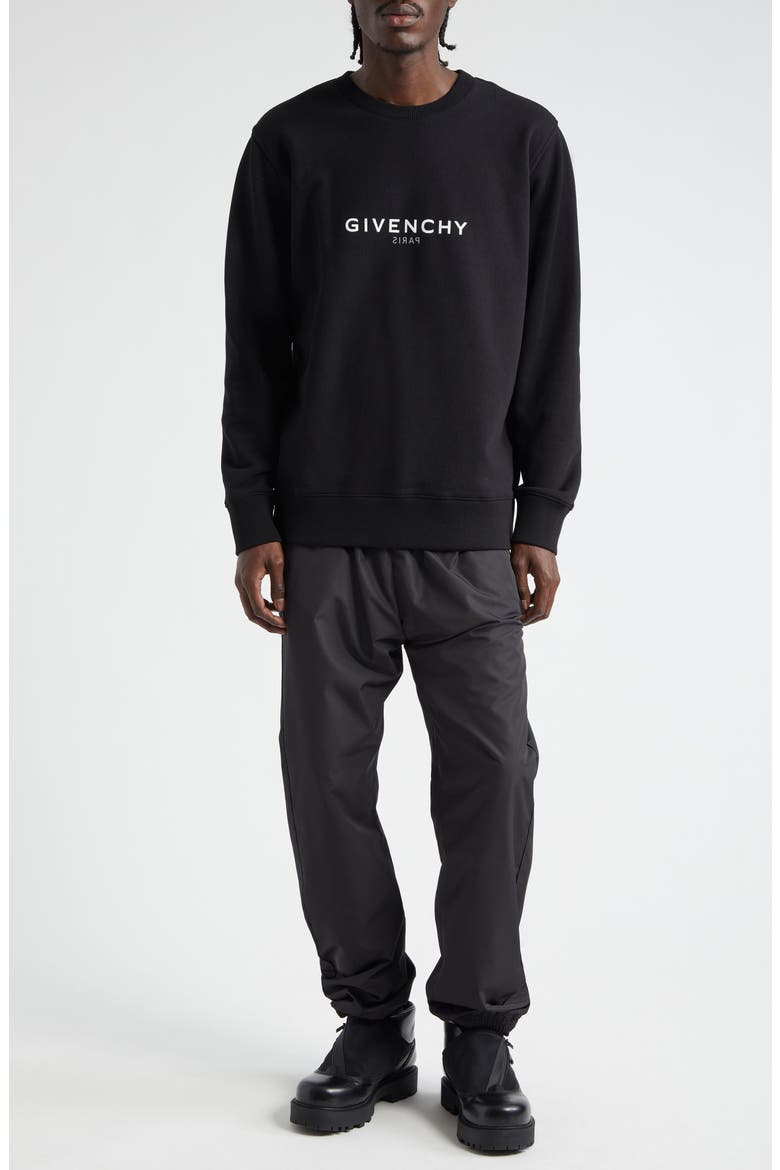 Givenchy Reverse Logo Cotton Crewneck Sweatshirt (Men) | Nordstrom