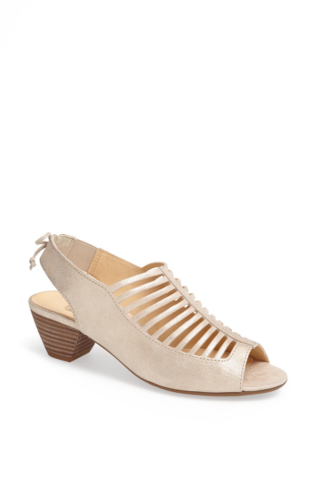 'Trisha' Sandal, Main, color, GOLD GLAM SUEDE