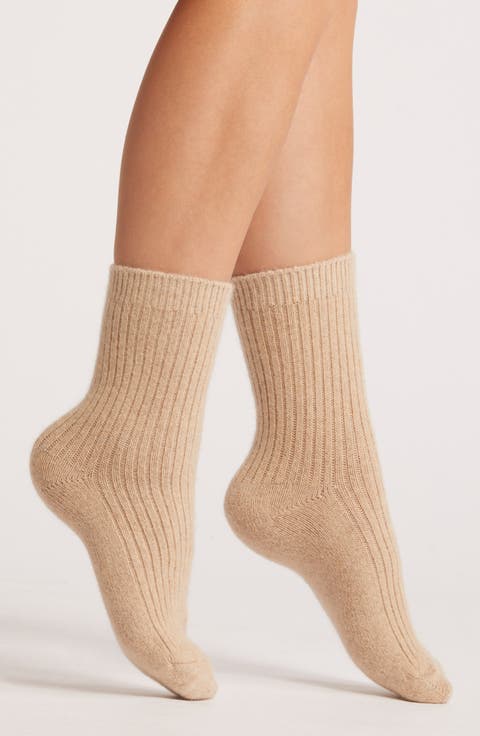Cashmere Blend Cloud Socks