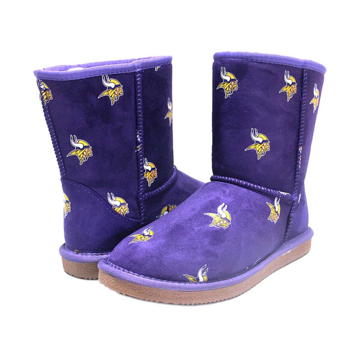 CUCE Women's Cuce Purple Minnesota Vikings Allover Logo Boots, Alternate, color, 