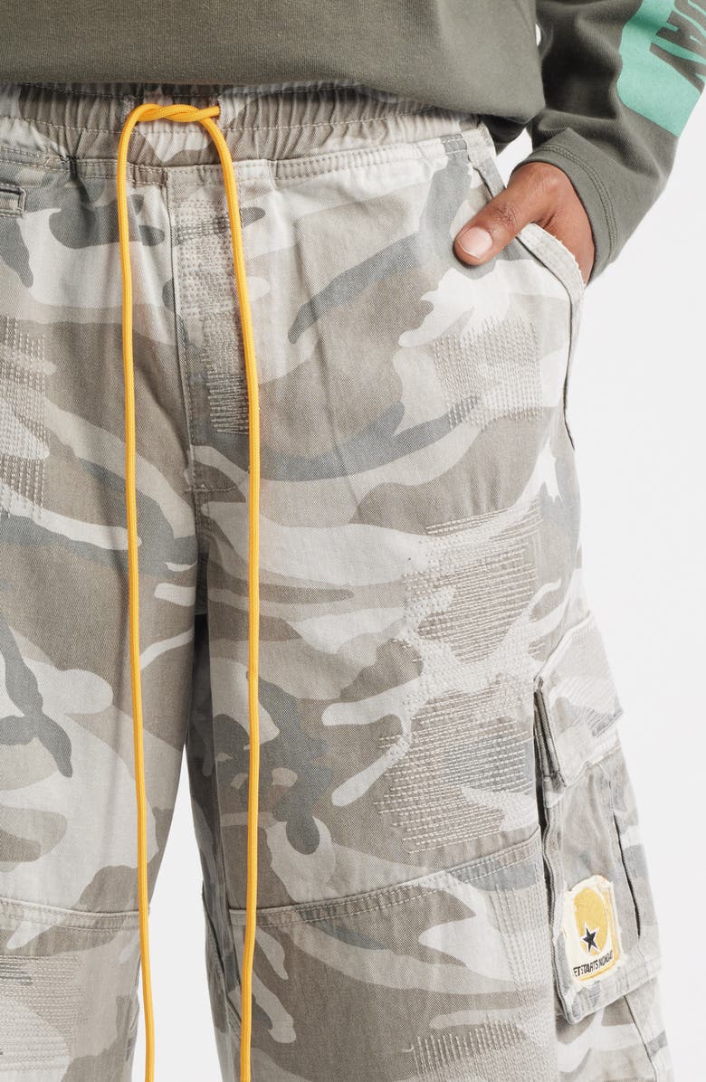 DIET STARTS MONDAY Camo Cargo Shorts, Alternate, color, Grey