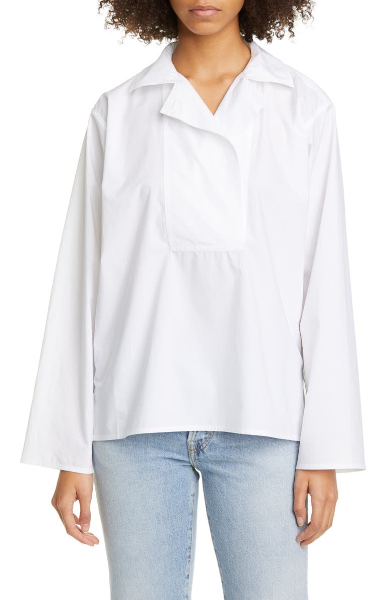 Sofie D'Hoore Cotton Poplin Shirt, Main, color,