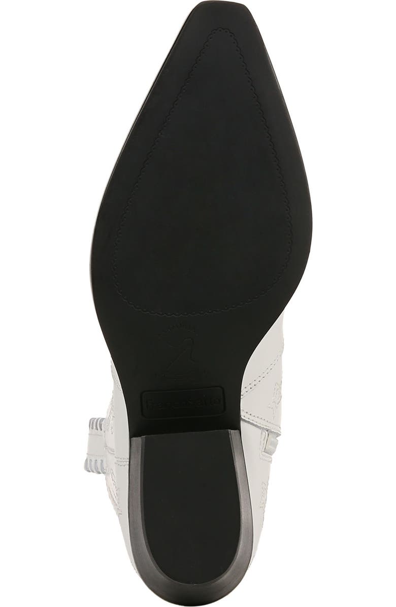Franco Sarto Bianca Western Boot, Alternate, color, White/ Black