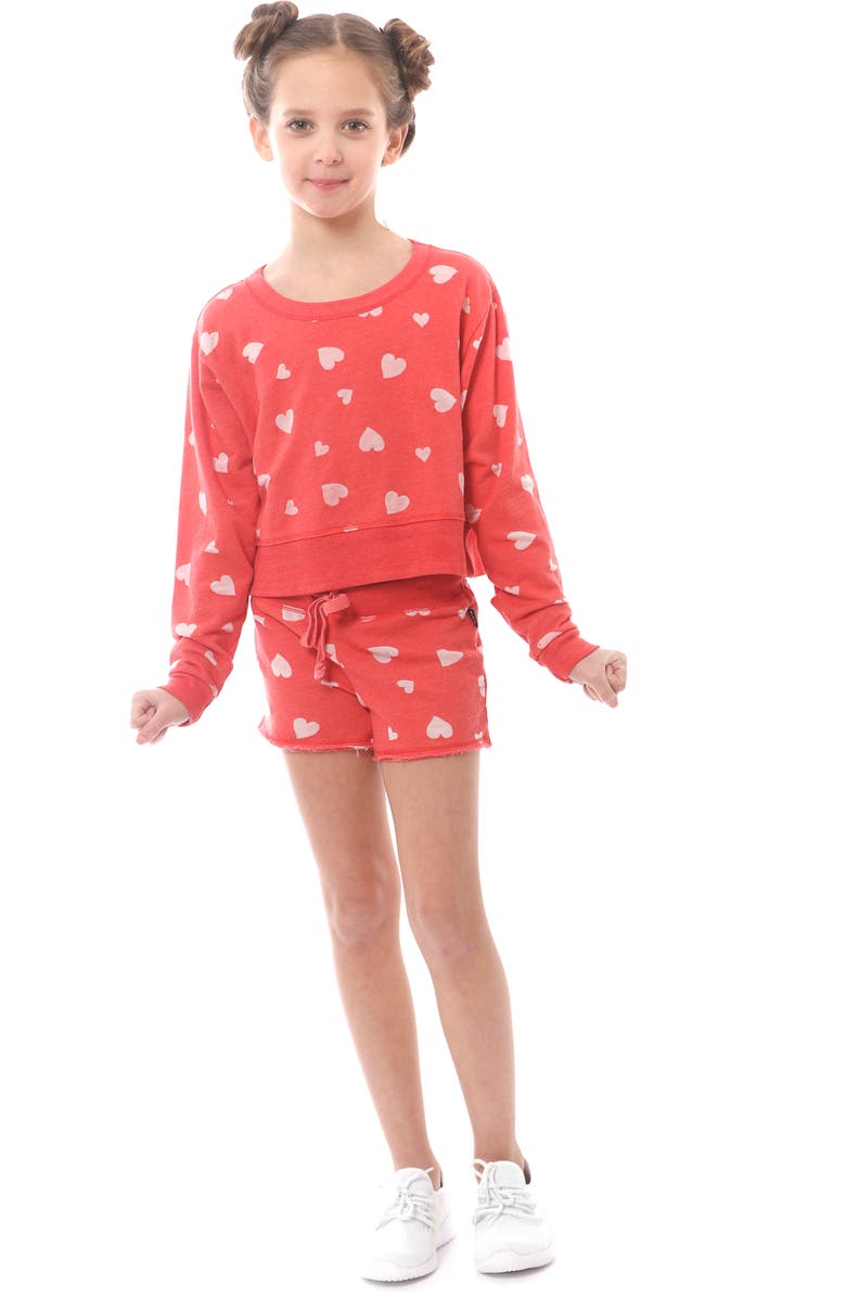 T2 Love Heart Print Sweatshirt, Alternate, color, 