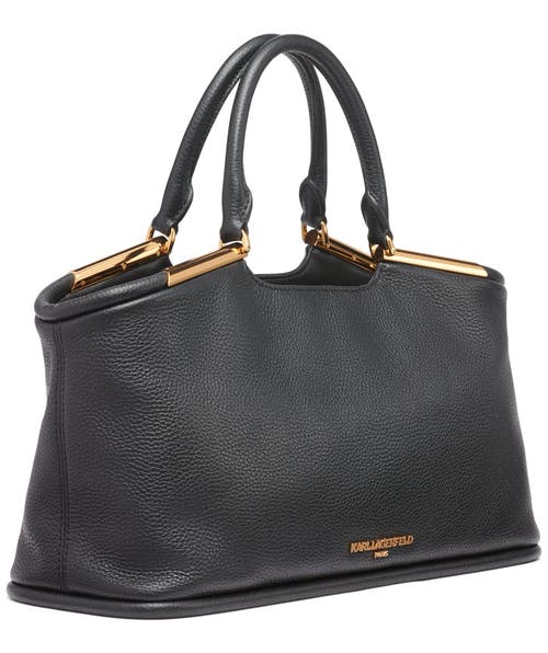 Karl Lagerfeld Paris Valerie Satchel In Black