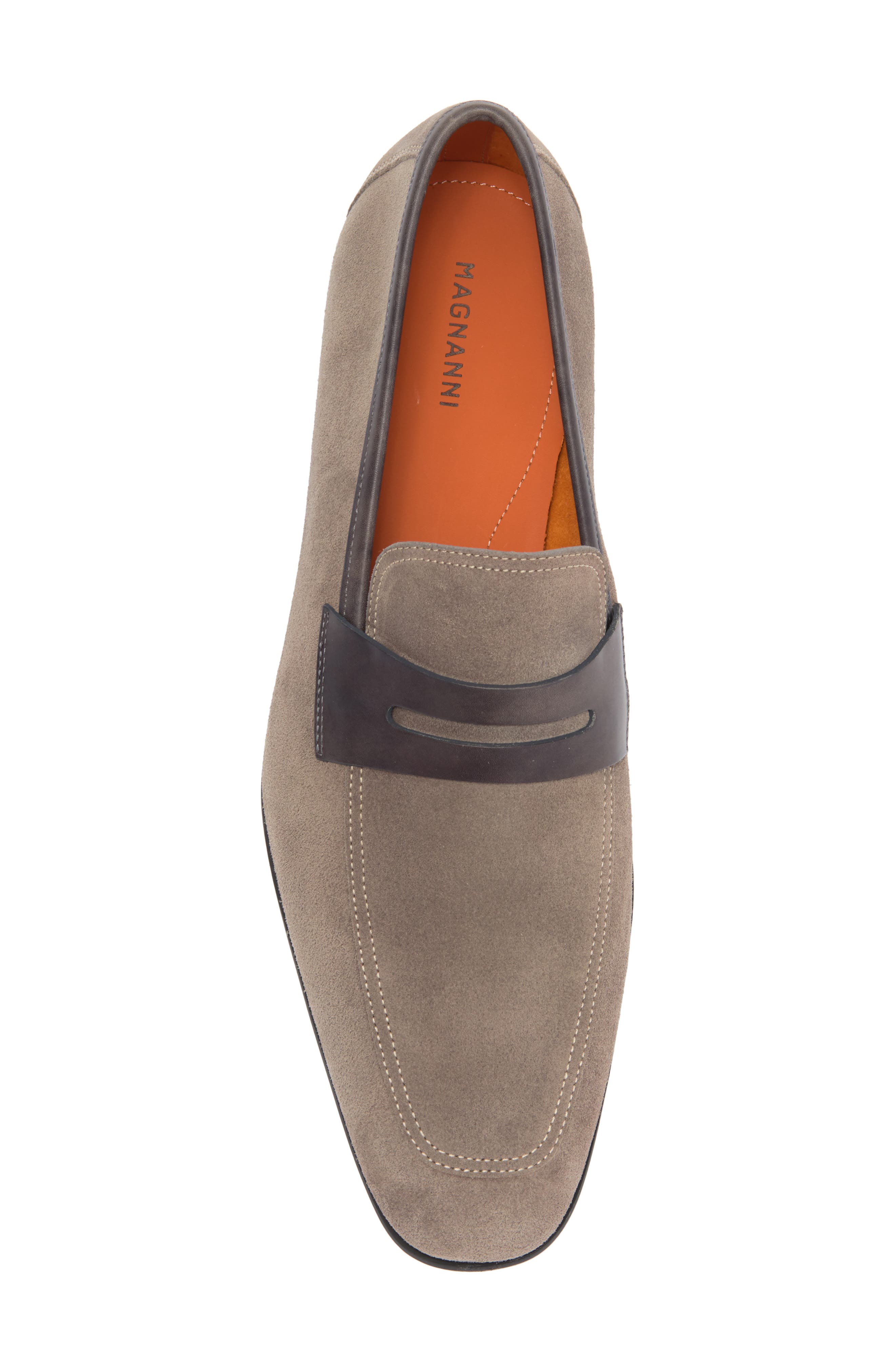 Vince Leather Penny Loafer, Alternate, color, TIERRA SUEDE