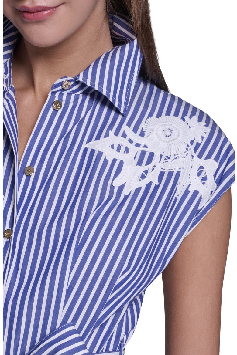 Striped Shirt Dress, Alternate, color, BLUE/ WHITE