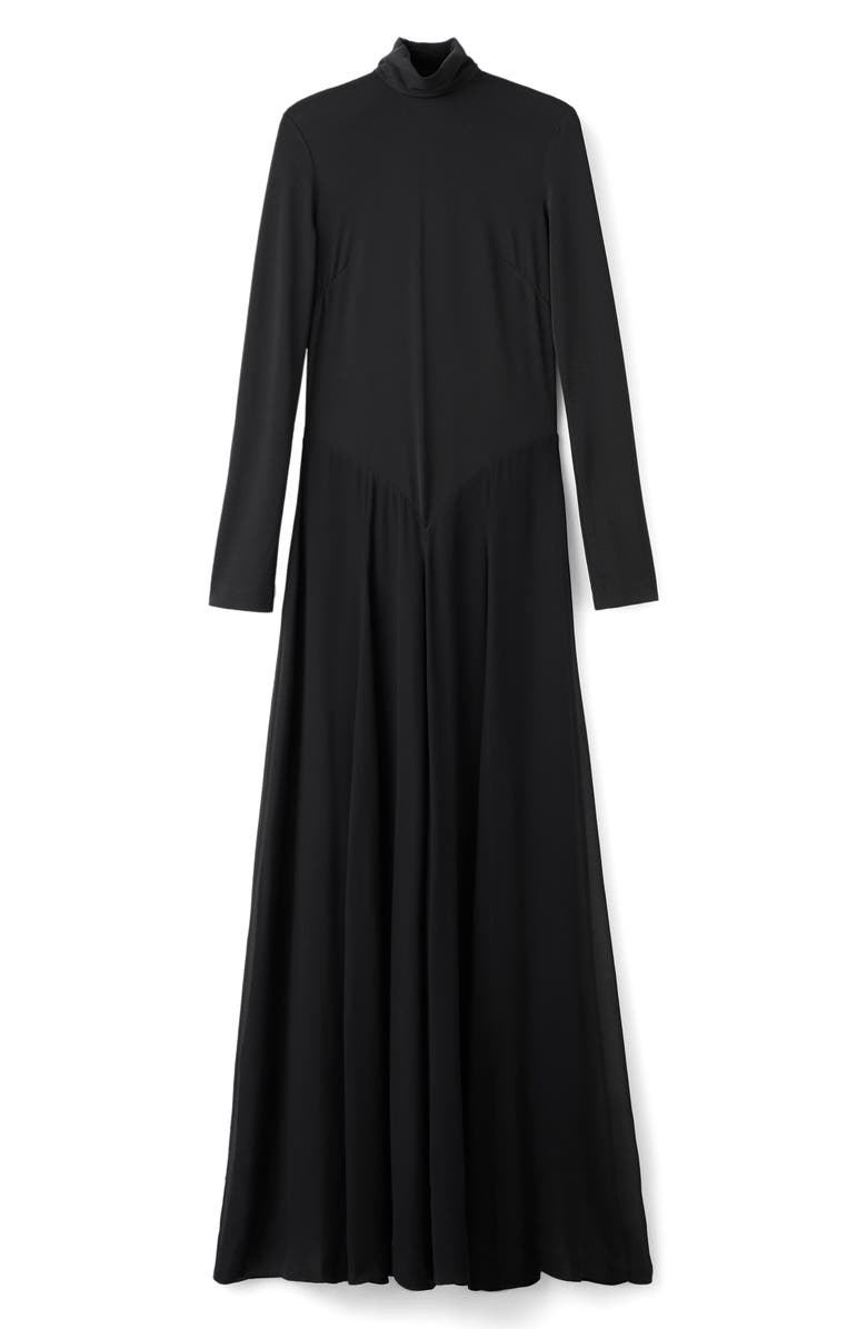 MANGO Long Sleeve Turtleneck Maxi Dress, Main, color,