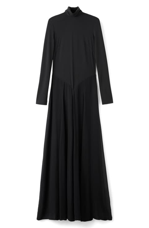 Long Sleeve Turtleneck Maxi Dress