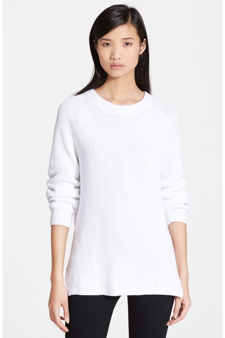 'Katia' Chunky Knit Tunic Sweater, Main, color, WHITE