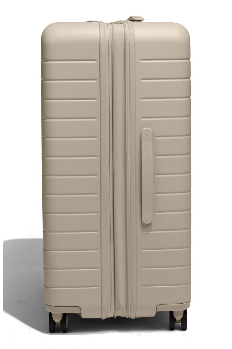 The Large Flex Polycarbonate Hardside Checked Suitcase, Alternate, color, DUNE TAUPE
