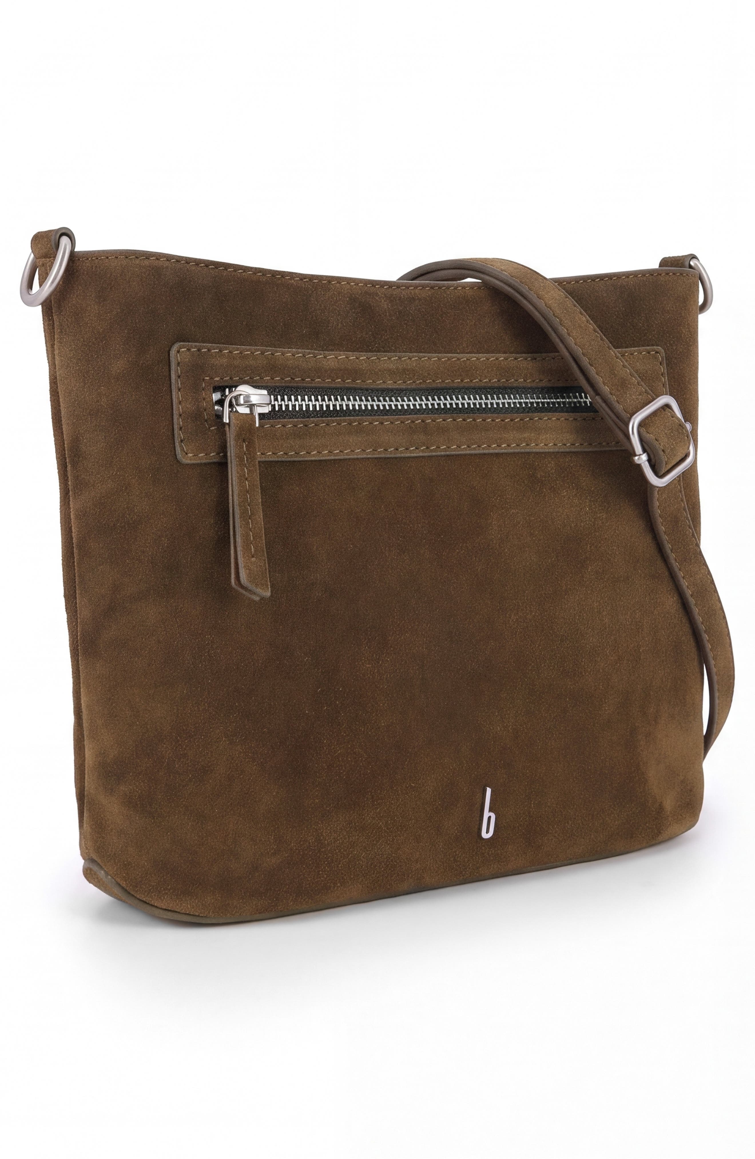 Elizabeth Suede Leather Crossbody Bag, Alternate, color, PALM