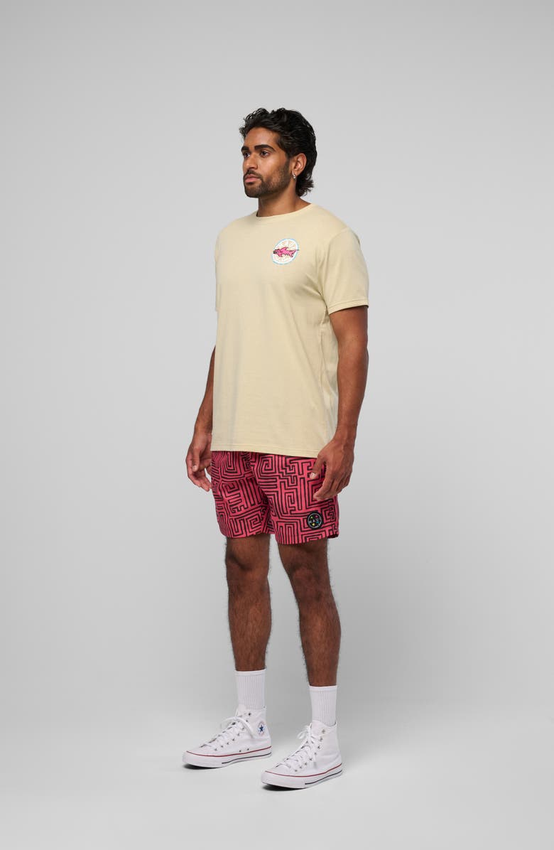 Maui & Sons Aggro Logo Graphic T-Shirt, Alternate, color, Sand