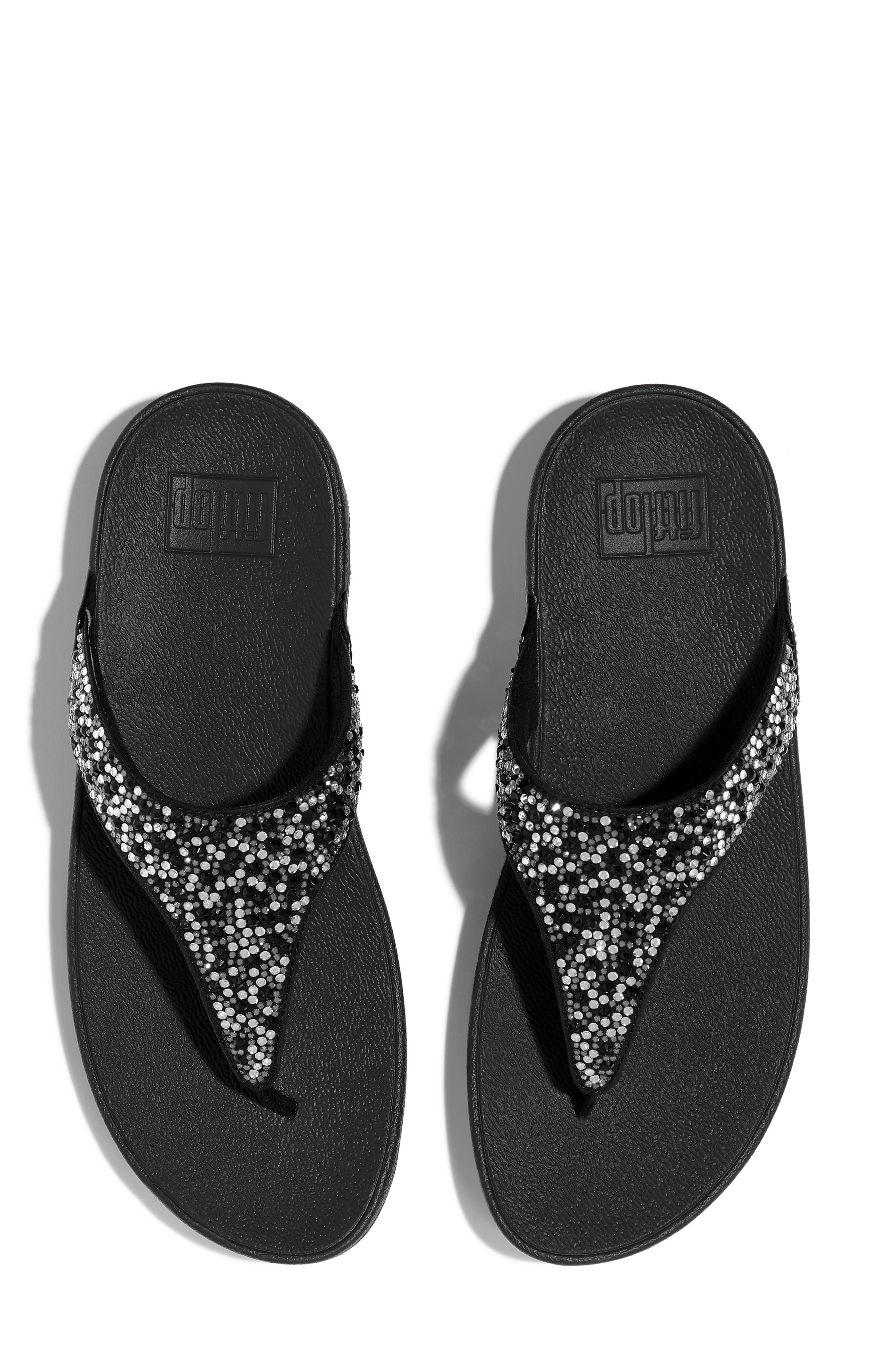 FitFlop Lulu Flip Flop, Alternate, color, All Black