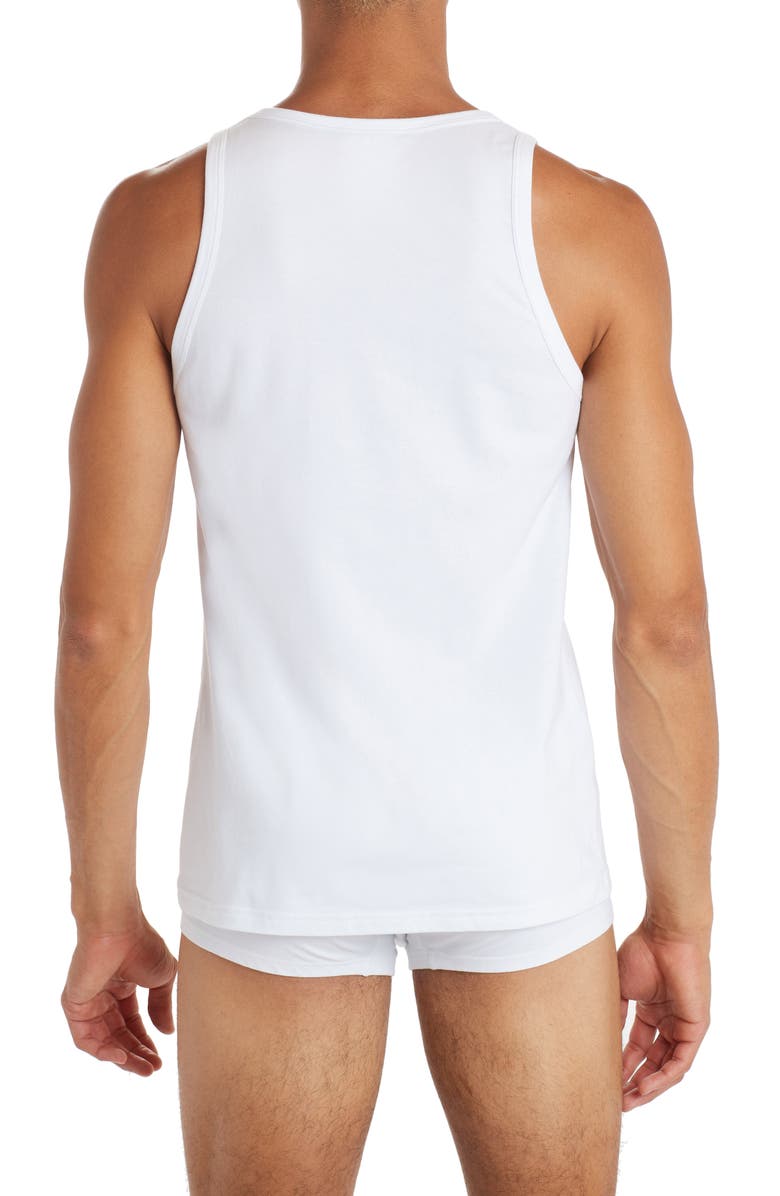 Versace Medusa Head Logo Tank, Alternate, color, White