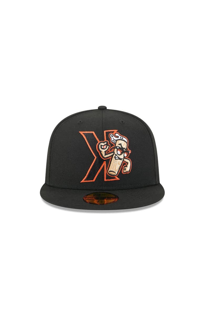 New Era Men's New Era Black San Jose Giants Theme Nights 59FIFTY Fitted Hat, Alternate, color, Black