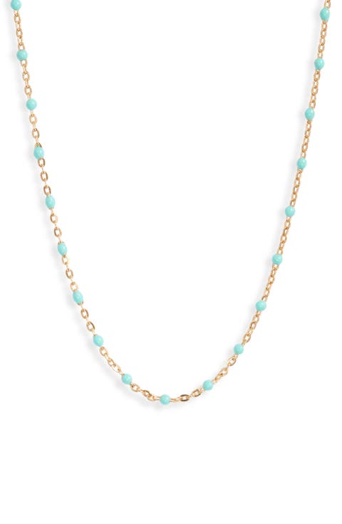 Kaz Bead Station Necklace