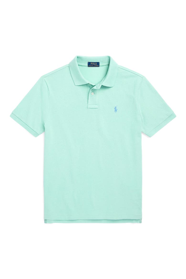 Cotton Piqué Polo, Alternate, color, CELADON/ C7580