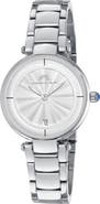 PORSAMO BLEU Women's Madison Guilloche Stainless Steel Bracelet Watch, 29mm