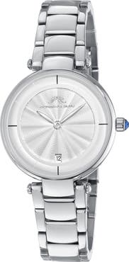 PORSAMO BLEU Women's Madison Guilloche Stainless Steel Bracelet Watch, 29mm
