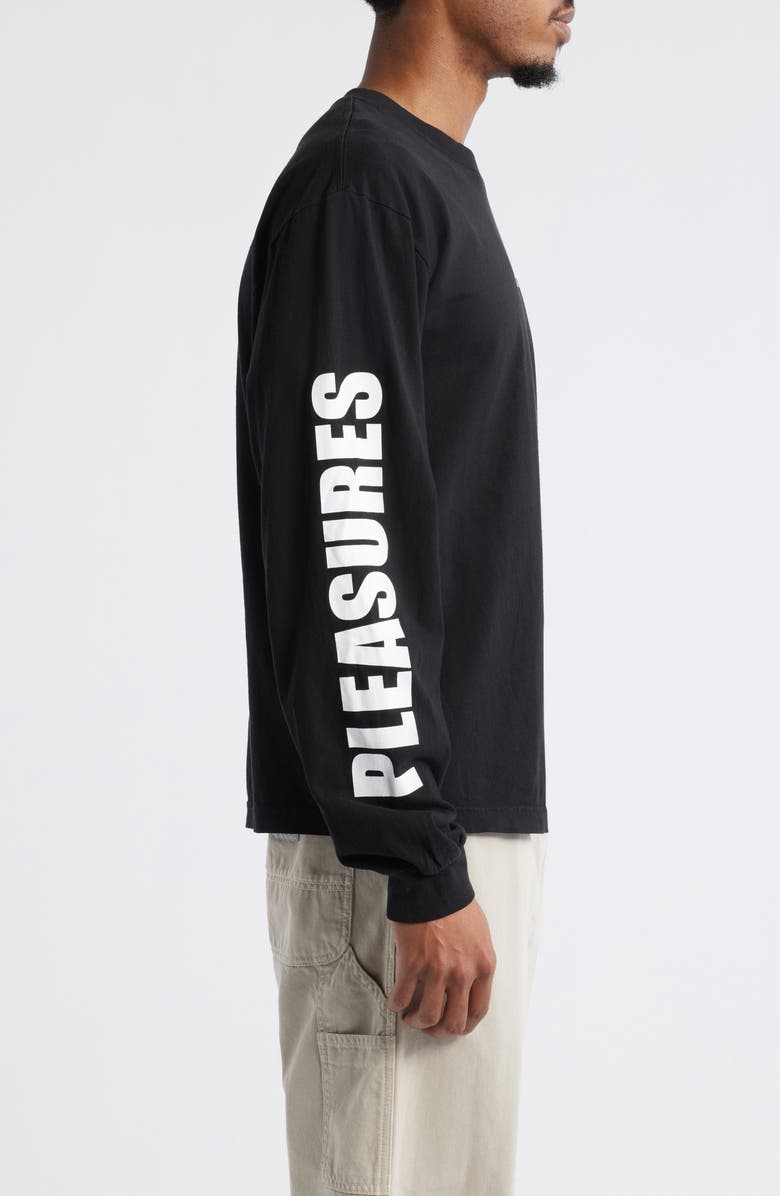 PLEASURES Impact Staff Long Sleeve Cotton Graphic T-Shirt, Alternate, color, 