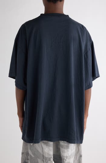 Balenciaga Loop Sports Icon Oversize Cotton T-Shirt | Nordstrom