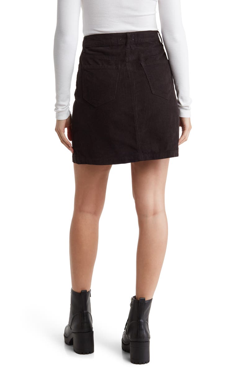 Kensie High Waist Button-Down Miniskirt, Alternate, color,
