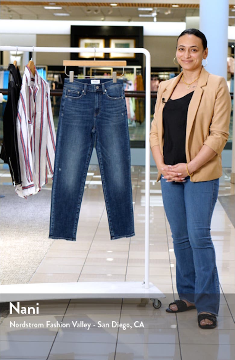 Monroe High Waist Crop Cigarette Jeans, sales video thumbnail