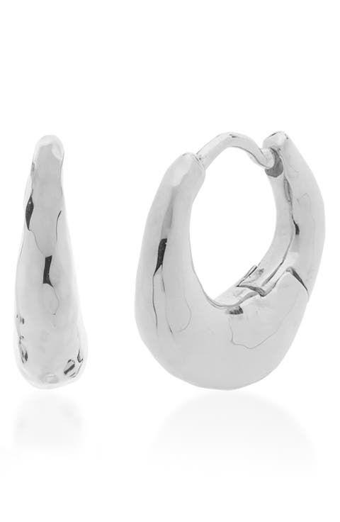 Deia Huggie Hoop Earrings