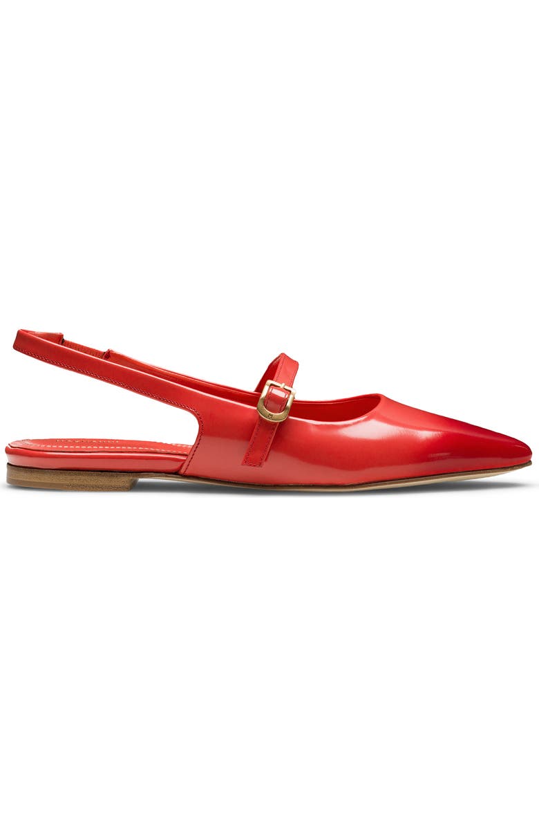 Magnanni Stasia Slingback Pointed Toe Flat, Alternate, color, Red