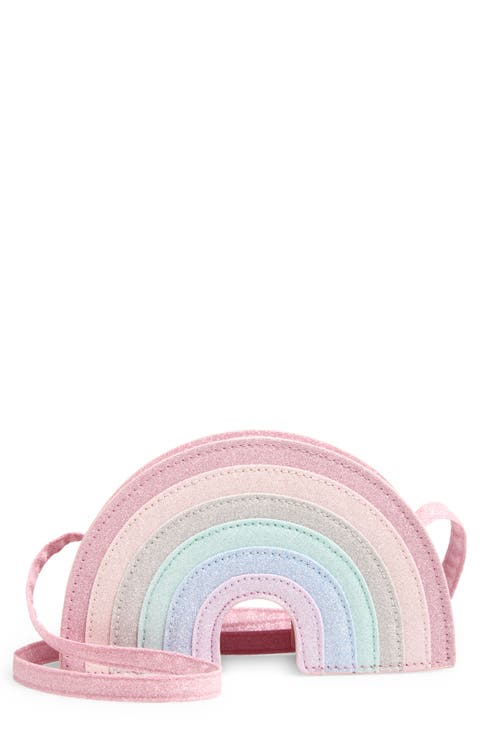 Kids' Glitter Rainbow Crossbody Bag