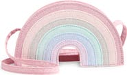 Capelli New York Kids' Glitter Rainbow Crossbody Bag