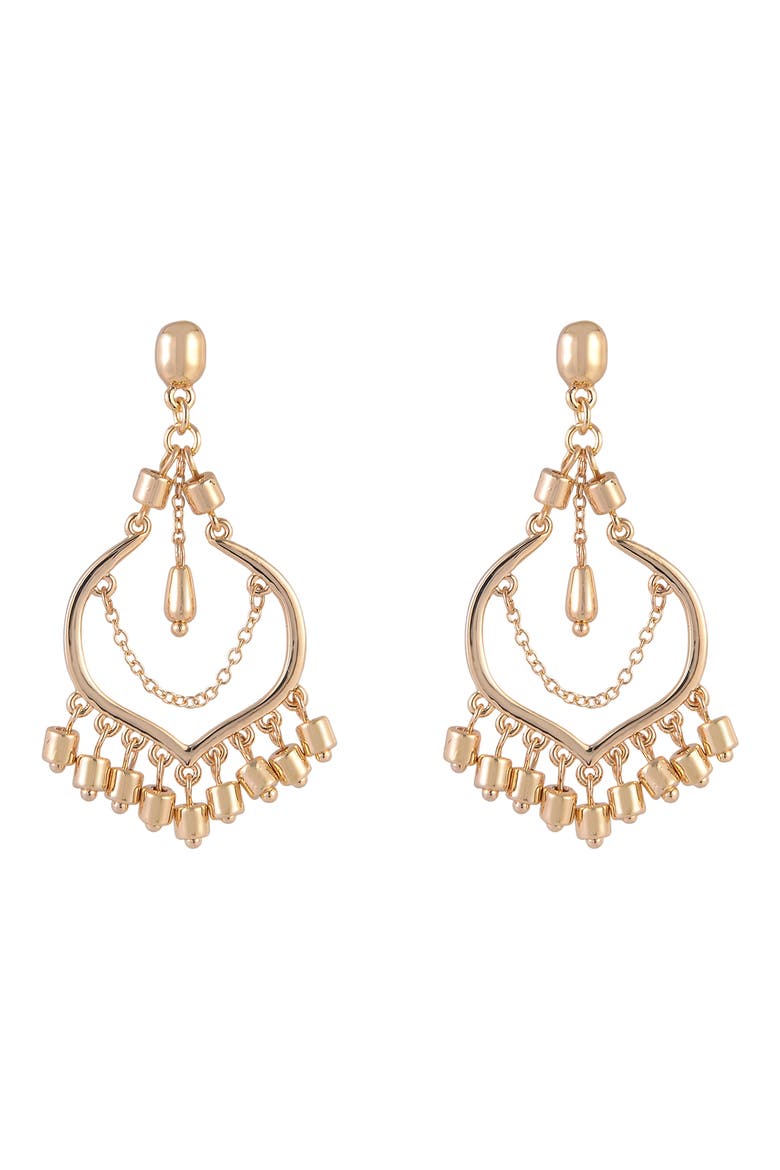Chain Drop Earrings, Alternate, color, GOLD