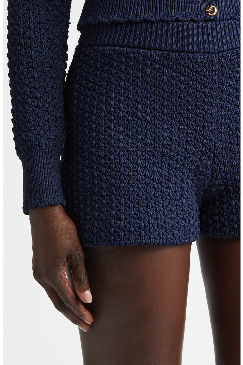 Re-Edition Textured Knit Shorts, Alternate, color, MIDNIGHT