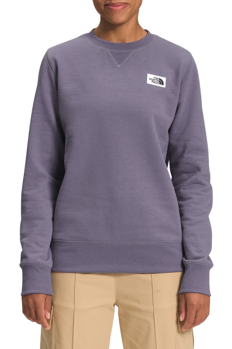 Heritage Patch Crewneck Sweatshirt, Main, color, LUNAR SLATE