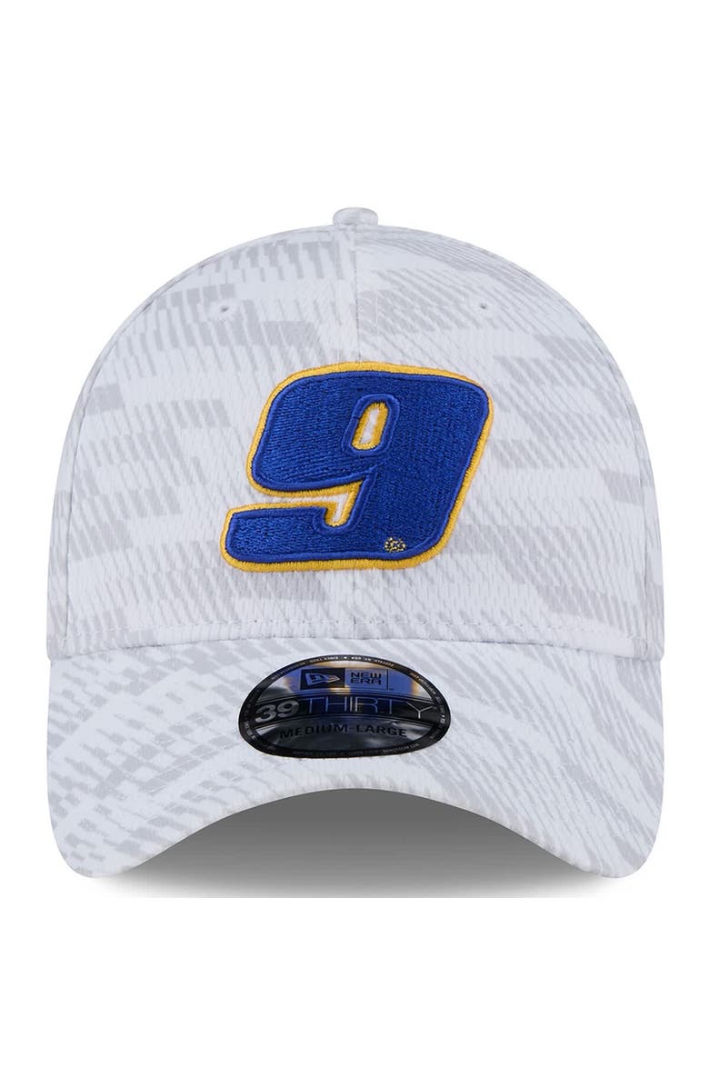 New Era Men
s New Era White Chase Elliott 39THIRTY Graded Flex Hat, Alternate, color, White