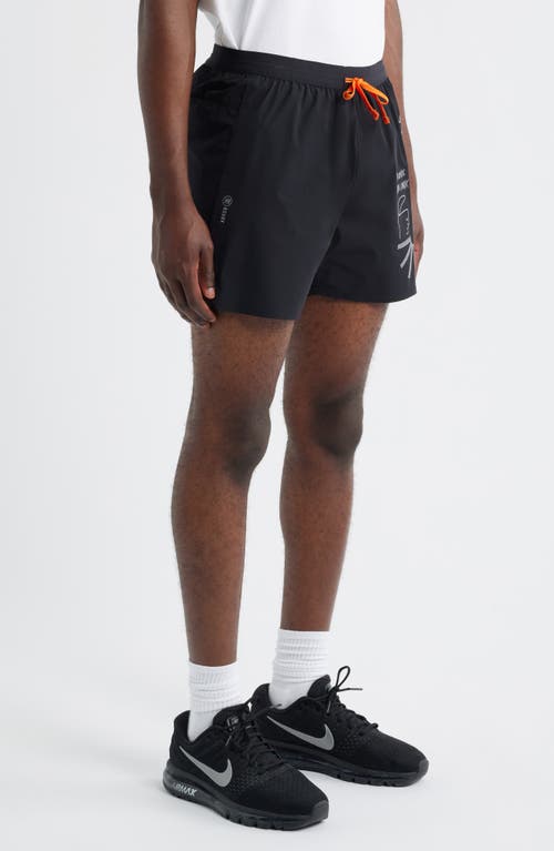 Roark Alta 5 Drawstring Shorts In Black