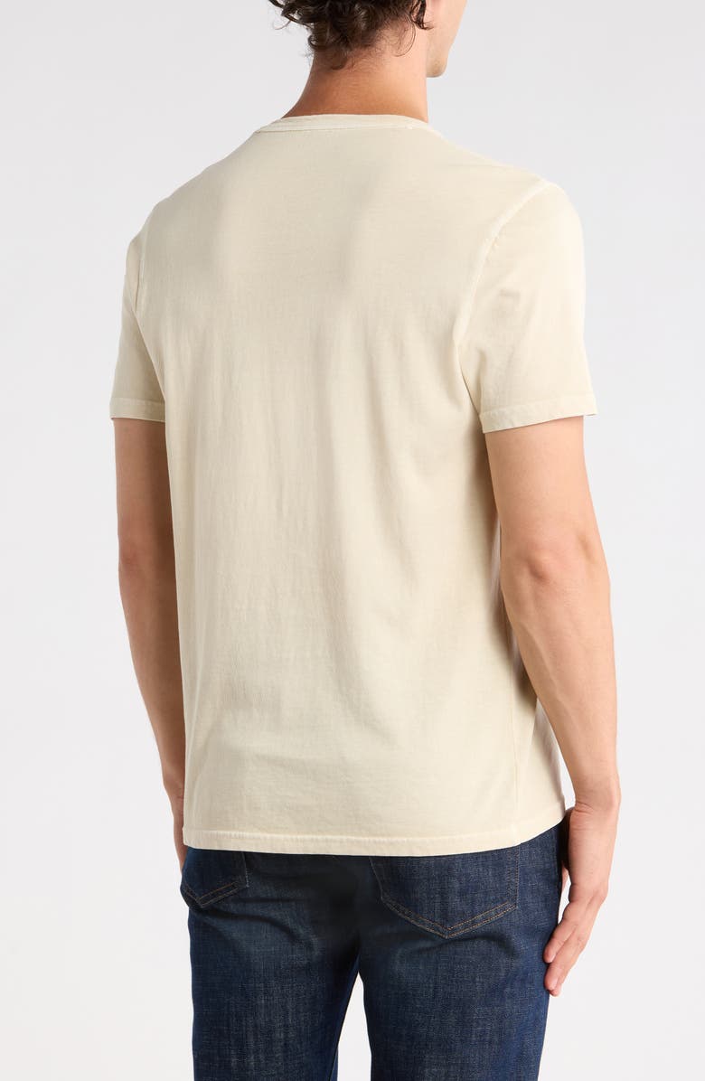Lucky Brand Burnout Notch Neck T-Shirt, Alternate, color, Fog