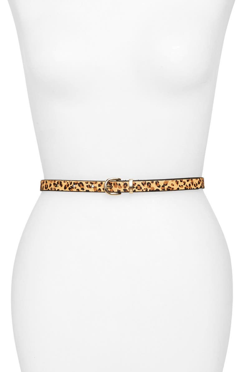 Halogen<sup>®</sup> Genuine Calf Hair Belt, Main, color,