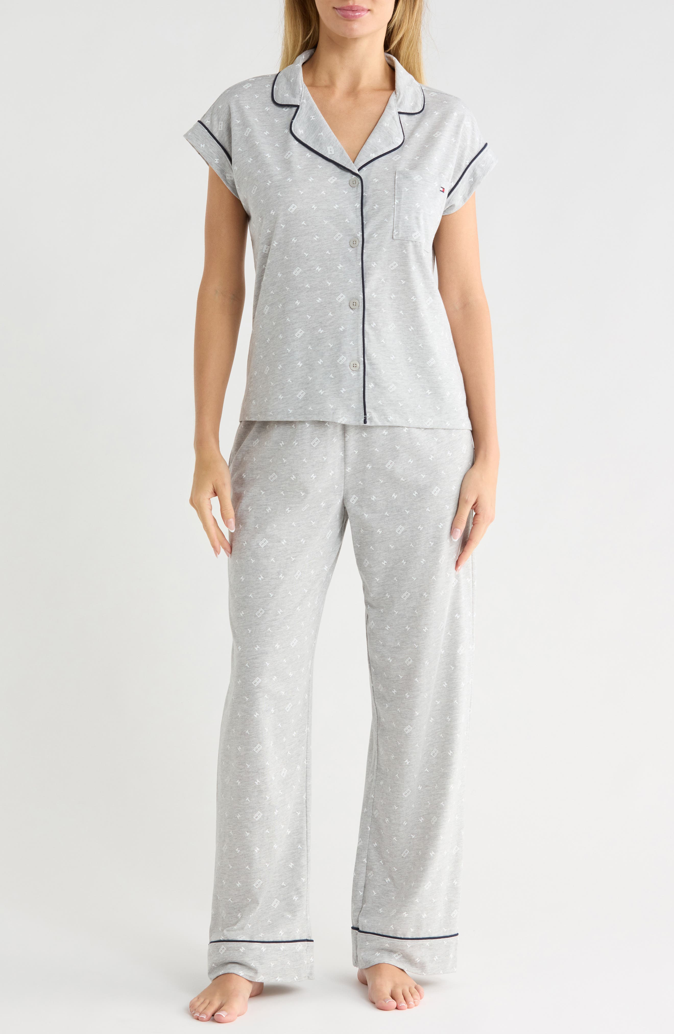 TH FLAG HEATHER GREY